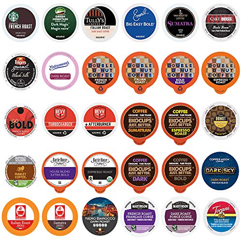 Coffee Pod Variety Pack, Dark Roast And Bold Flavors, Single Ser