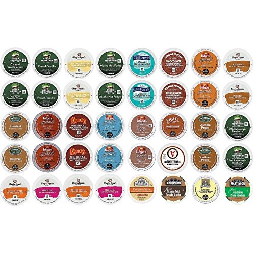 40 Count K Cup 2.0 Variety Sampler Pack - 40 Flavored K Cups For