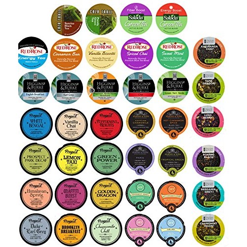 40 Cup Super Tea Sampler. Harney Tea, Prospect Tea, Higgins &Amp; Bu