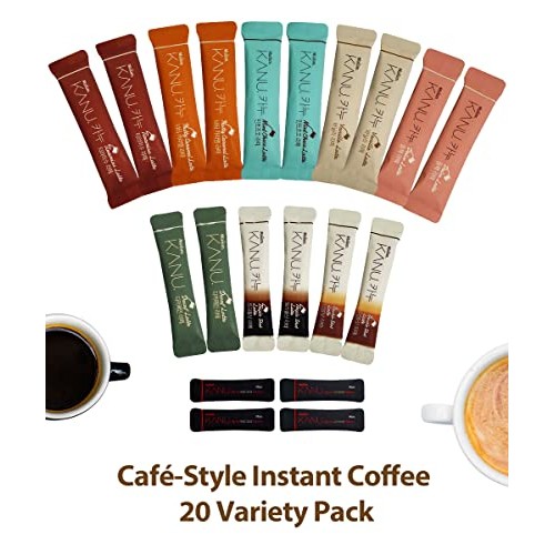 CUTIE MANGO Maxim KANU Premium Korean Instant Coffee Sampler Lat...