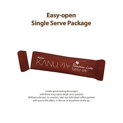 CUTIE MANGO Maxim KANU Premium Korean Instant Coffee Sampler Lat...