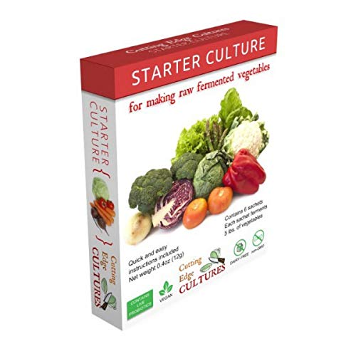 Cutting Edge Cultures Vegetable Starter Culture, 6 Pouches, 12G