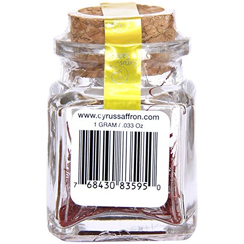 Cyrus Saffron Pure Premium All Red Stigmas, 0.04 Oz