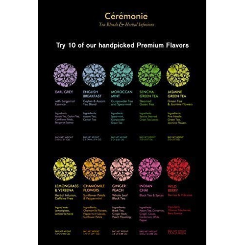 Variety Sampler Gourmet Gift Pack, By Ceremonie Tea. A Collectio