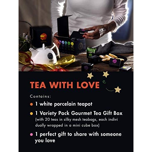 Tea With Love Gift Set &Amp; Gourmet Variety Assortment Sampler, By
