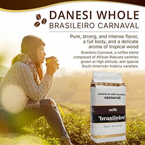 Danesi Caffe Italian Coffee Beans Whole Roasted Coffee Beans Fo