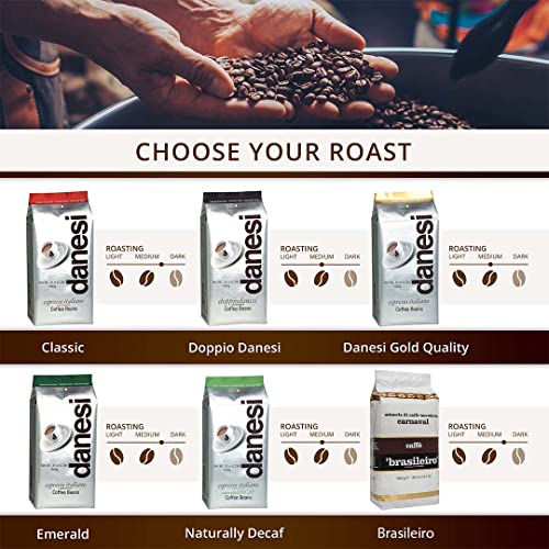 Danesi Caffe Italian Coffee Beans Whole Roasted Coffee Beans Fo