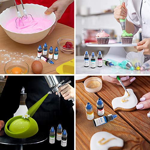 Food Coloring 10 Color Cake Coloring Decorating - Dacool Edible