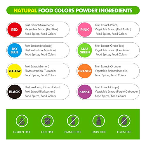 Powder Food Coloring Food Dye For Baking Cake Colors Set 8 Color