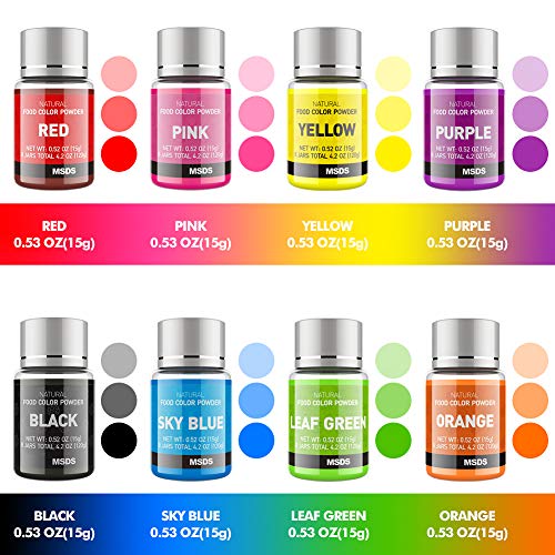 Powder Food Coloring Food Dye For Baking Cake Colors Set 8 Color