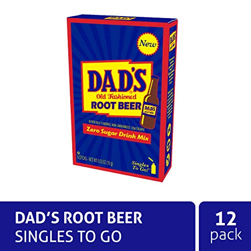 Dads Old Fashioned Root Beer Singles To Go, Pack Of 12 - Enjoy