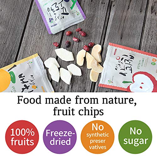 Saeng Saeng 100% Korean Traditional Freeze-Dried Crunchy Fruit C