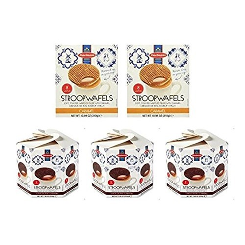 Daelmans Stroopwafels Chocolate-Caramel Hex 8 Count, 8.11 Oz Pa