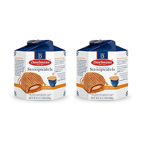 DAELMANS Stroopwafels, Dutch Waffles Soft Toasted, 2 Pack Assort...