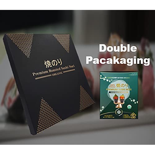 Dagagam Sushi Nori 4Oz 50 Full Sheets : Premium Seaweed Sheets