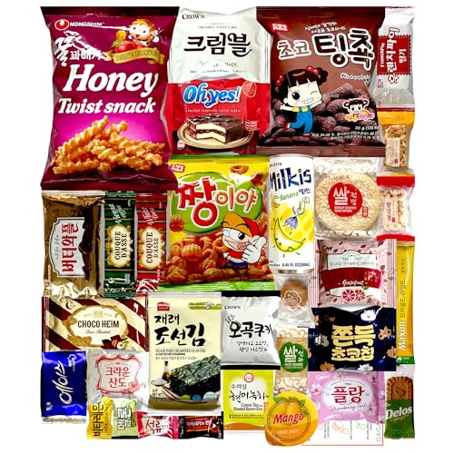 Dagaon Favorite Korean Snack Box 30 Count - Appetizing Gift and ...
