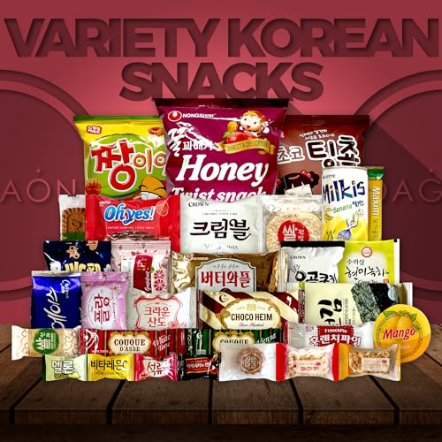 Dagaon Favorite Korean Snack Box 30 Count - Appetizing Gift and ...