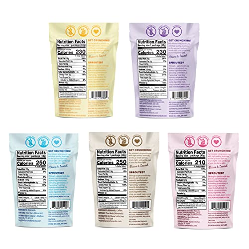 Daily Crunch Sprouted Almonds, 1.5 Ounce Mini, On-The-Go Bags V