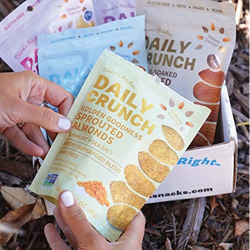 Daily Crunch Sprouted Almonds, 1.5 Ounce Mini, On-The-Go Bags V