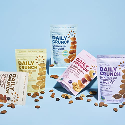 Daily Crunch Sprouted Almonds, 1.5 Ounce Mini, On-The-Go Bags V