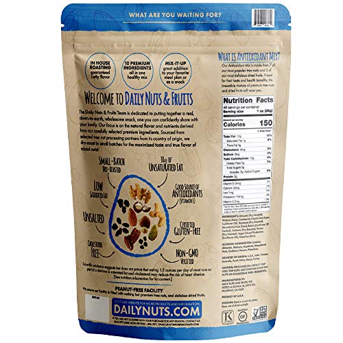 Daily Nuts Antioxidant Mix 7 Tree Nuts + 3 Dried Fruits, 48 Oz