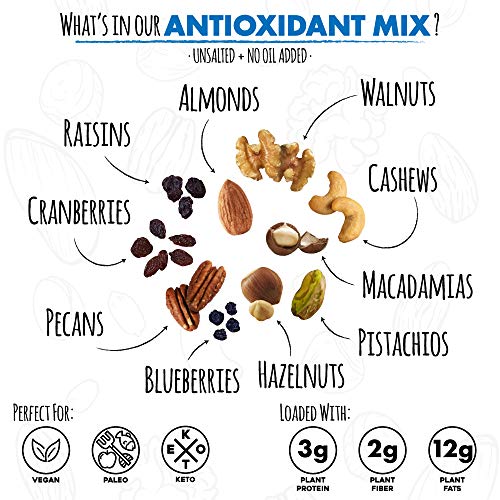 Daily Nuts Antioxidant Mix 7 Tree Nuts + 3 Dried Fruits, 48 Oz