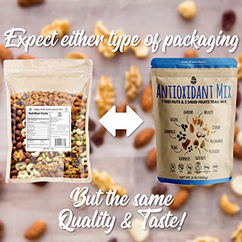 Daily Nuts Antioxidant Mix 7 Tree Nuts + 3 Dried Fruits, 48 Oz