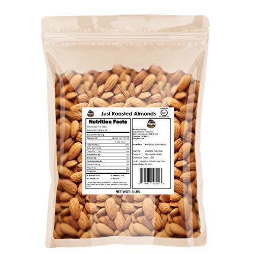 Just Roasted Almonds Whole, Non-Gmo, Certified Gluten Free, Pro