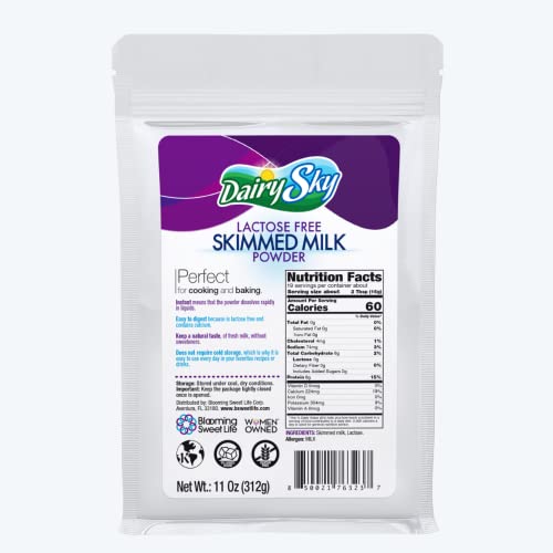Dairysky Lactose Free Milk Powder 11 Oz - Free Non Gmo Fat Free