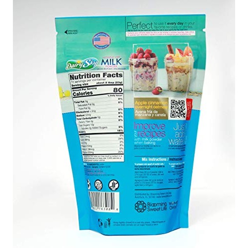 Dairysky Nonfat Dry Milk Powder-Gluten Free-Non Gmo-Trans Fat Fr