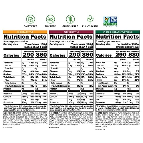 Daiya Vegan Mac and Cheese | Cheddar, Alfredo, White Cheddar | G...