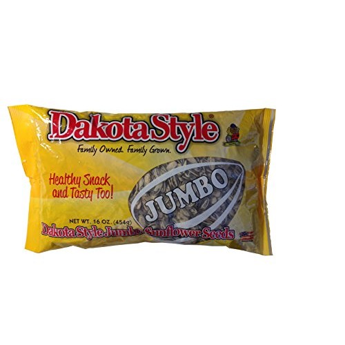 Dakota Style Sunflower Seeds, Jumbo 16 Oz Pack of 2