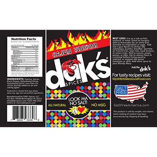 Daks Italian Blast - Italian Salt Free Seasoning With A Kick. A
