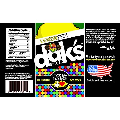 Daks Spices Lemon Pep - Salt Free Seasoning To Enhance Any Meal