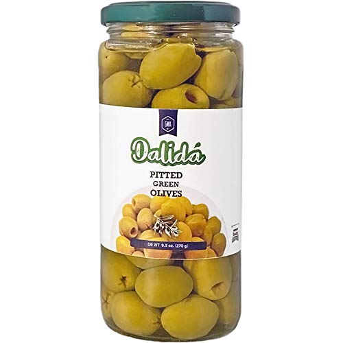Dalida - Pitted Green Olives, Giant Size, Kosher, Gluten Free D