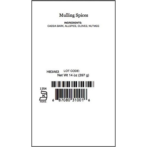 Mulling Spices, 14 Ounce Jar