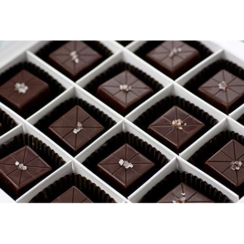 Dallmann Confections Dark Sea Salt Caramel Truffles 9 Piece- F