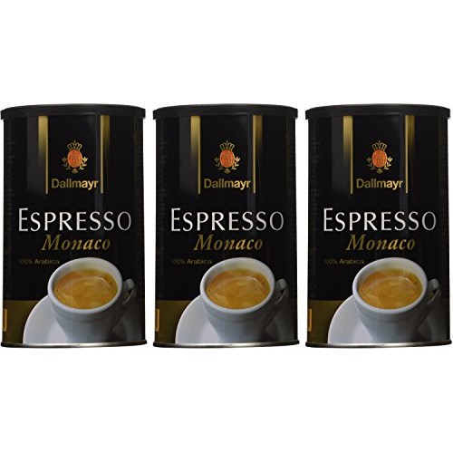 Dallmayr Espresso Monaco 3 Tins X 7Oz/200G