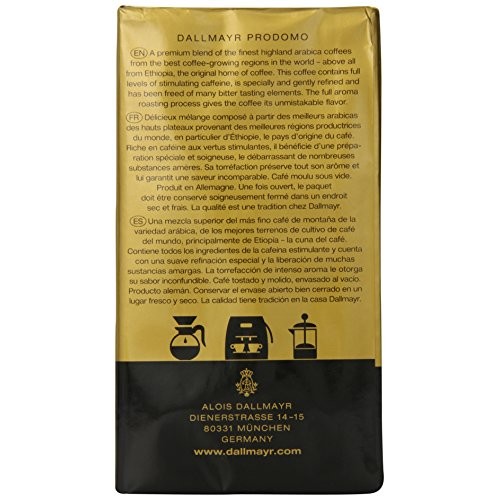 Dallmayr Prodomo Ground Coffee, 17.6 Ouce Pack Of 2