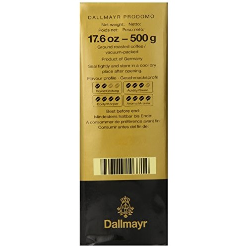 Dallmayr Prodomo Ground Coffee, 17.6 Ouce Pack Of 2