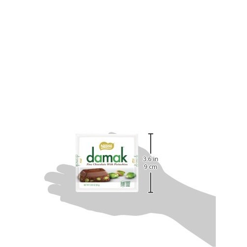Nestle Damak Fine Chocolate With Pistachios, 2.82 Ounce 6 Bars