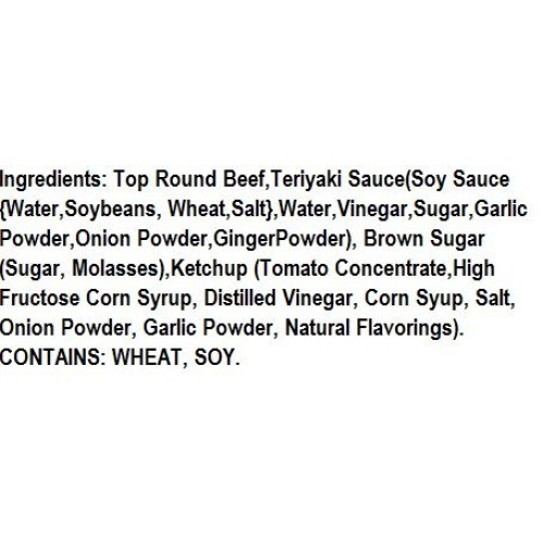 Damn Good Beef Jerky Five Pound Premium Teriyaki Bag