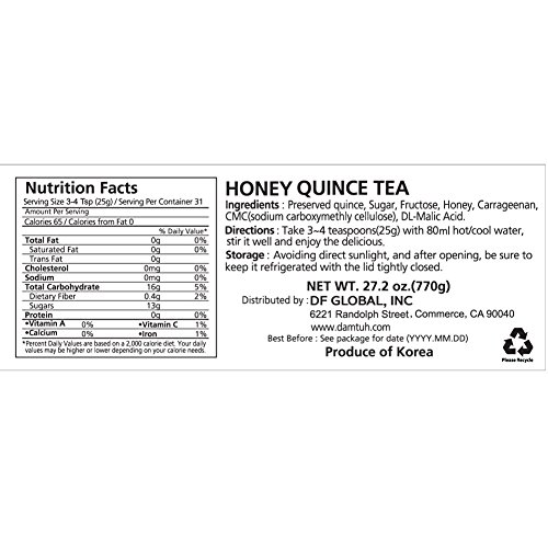 Damtuh Honey Quince Tea, Homemade Style Quince Tea With Honey, 2