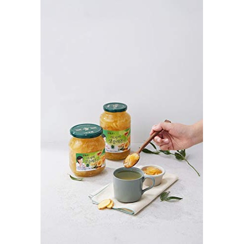 Damtuh Korean Agave Ginger Lemon Tea, Lemon Ginger Tea With Agav