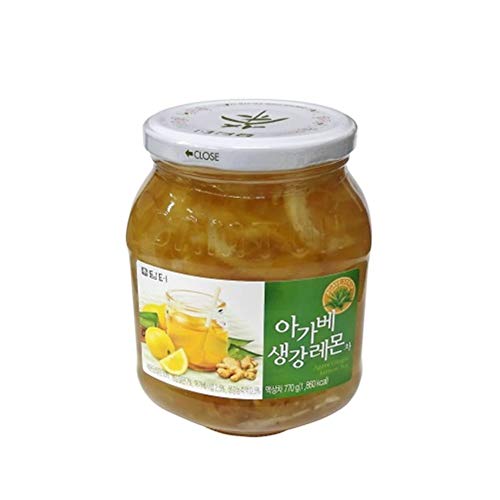 Damtuh Korean Honey Tea, Citron Tea + Agave Lemon Ginger Tea Wit