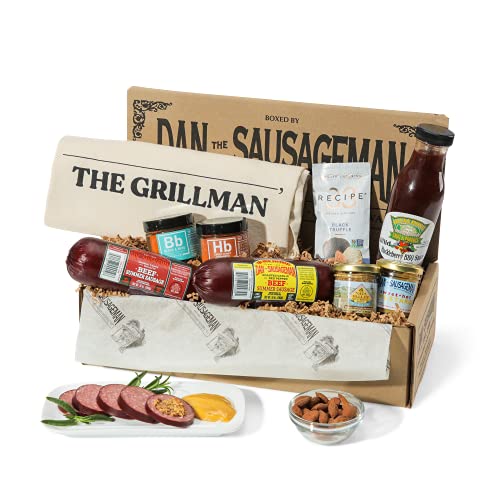 Dan The Sausageman Fathers Day Grill Box With Customizable Apro