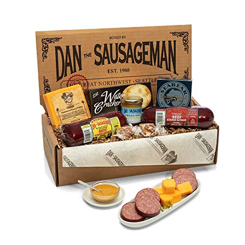 Dan The Sausagemans Gourmet Silver Star Gift Basket -Featuring
