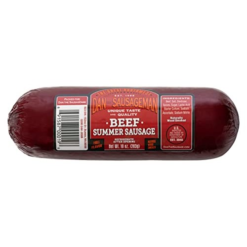 Dan The Sausagemans Original Smoked Summer Sausage 10 Oz. 100%