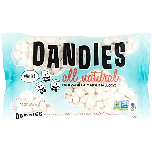 Dandies - Minis - Vegan Marshmallows, Vanilla, 10 Ounce Pack Of 2