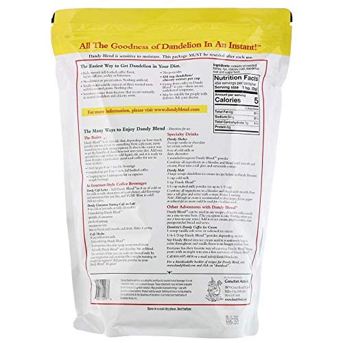 Dandy Blend, Instant Herbal Beverage With Dandelion, 2 Lb. Bag